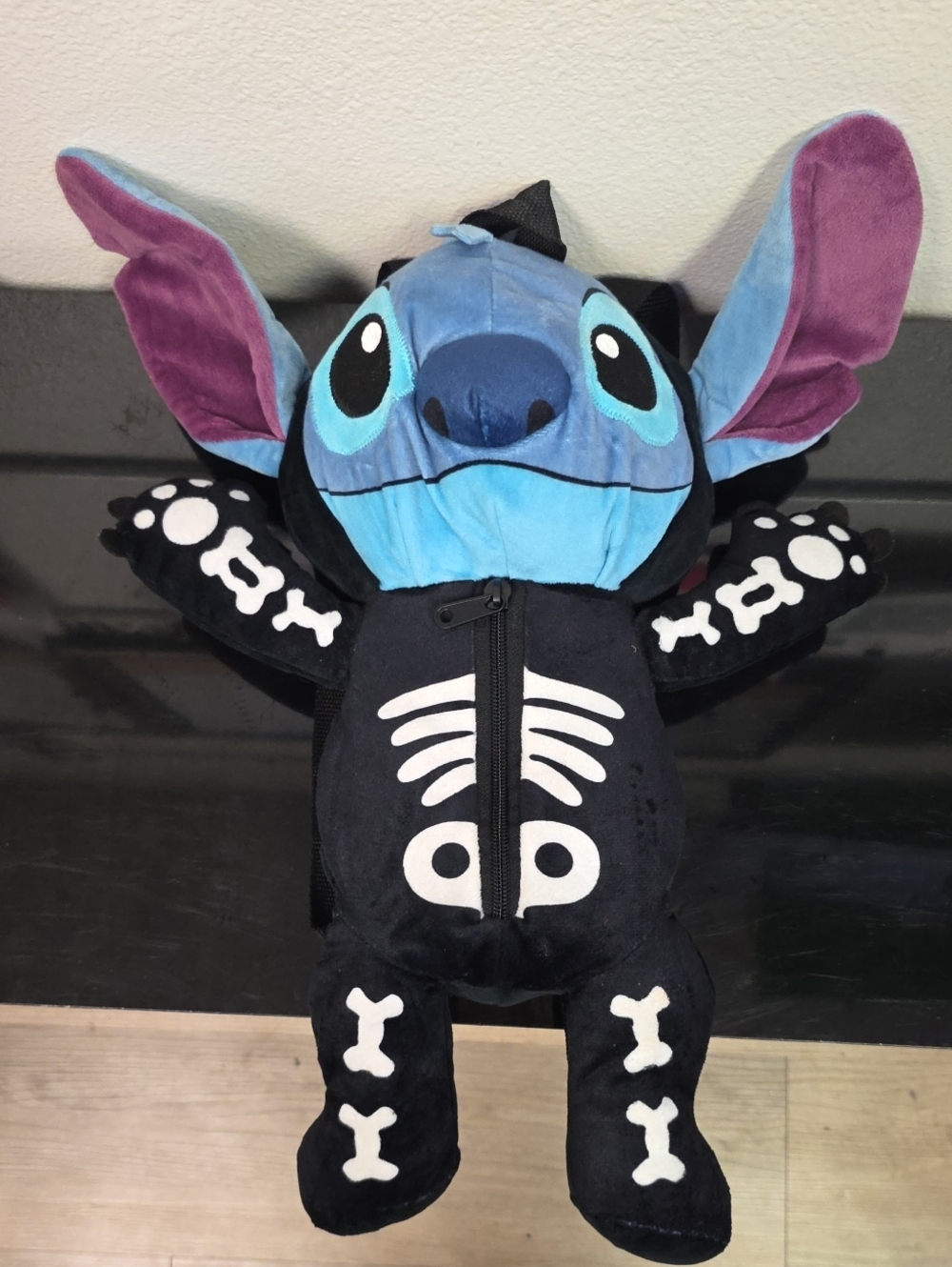Disney Lilo & Stitch Skeleton Plush Character Backpack